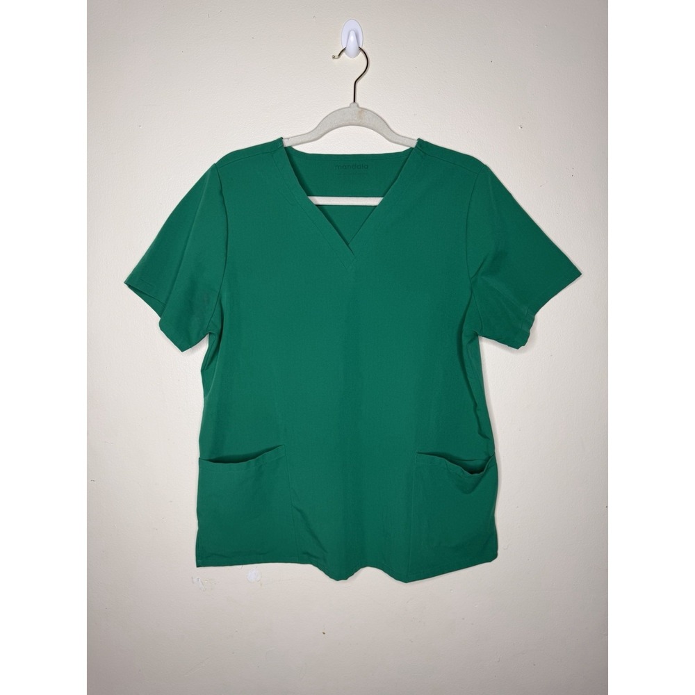 Mandala Women's Green Scrubs Set Size Tall-Large - Picture 2 of 9